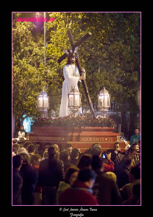 Traslado de Nuestro Padre Jesús de la Salud a la Santa Iglesia Catedral con motivo de la erección canónica como Hermandad de Penitencia (11 de enero de 2013)