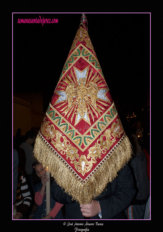Banderín del Grupo Joven de la Agrupación Parroquial de Nuestro Padre Jesús de la Salud