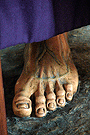 Pié izquierdo de Nuestro Padre Jesús de la Salud