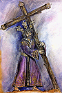 Boceto de la futura imagen de Nuestro Padre Jesús de la Salud, realizado por el imaginero Fernando Aguado