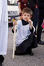 Pequeño acólito de la Agrupación Parroquial de Nuestro Padre Jesús de la Salud