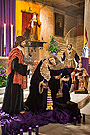 Nuestra Señora de la Caridad y figuras secundarias del Paso de Misterio de la Sagrada Mortaja