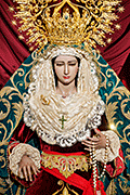 Besamanos de María Santísima de la O (Iglesia de los Santos Mártires Ciriaco y Paula) (Málaga). 15 de diciembre de 2013