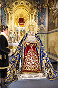 Besamanos de Nuestra Señora de los Ángeles (Capilla de Nuestra Señora de los Ángeles - Sevilla). 8 de diciembre de 2013