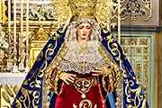 Besamanos de Nuestra Señora de los Ángeles (Capilla de Nuestra Señora de los Ángeles - Sevilla). 8 de diciembre de 2013