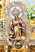 Besamanos de la Inmaculada Pura y Limpia Virgen María Coronada (Pura y Limpia del Postigo del Aceite) (Convento de la Encarnación - Sevilla). 8 de diciembre de 2013