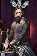 Besamanos de Nuestro Padre Jesús atado a la columna (Ermita del Castillo) (Lebrija - Sevilla). 30 de marzo de 2014