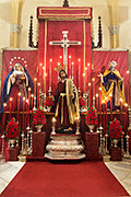 Besapiés de Nuestro Padre Jesús del Prendimiento (Iglesia del Beato Diego José de Cádiz) (Cádiz). Durante los dias del Triduo en su honor: 5 al 7 de marzo de 2014.