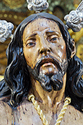 Besapiés de Nuestro Padre Jesus atado a la columna y azotes (Iglesia de San Antonio). 21 de marzo de 2014.