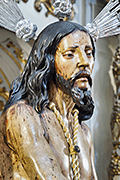 Besapiés de Nuestro Padre Jesus atado a la columna y azotes (Iglesia de San Antonio). 21 de marzo de 2014.