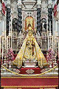 Besamanos de Nuestra Señora del Rosario Coronada, Patrona de Cádiz, con motivo del Triduo de preparación de la Fiesta de Pentecostés (Cádiz). 4, 5 y 6 de junio de 2014