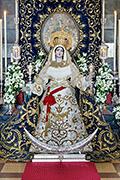 Besamanos de Nuestra Señora de la Luz, con motivo del Triduo Eucarístico y en su honor, durante los dias del mismo (Iglesia de Nuestra Señora del Pilar - Cádiz). 12, 13 y 14 de junio de 2014