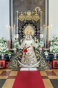 Besamanos de Nuestra Señora de la Luz, con motivo del Triduo Eucarístico y en su honor, durante los dias del mismo (Iglesia de Nuestra Señora del Pilar - Cádiz). 12, 13 y 14 de junio de 2014