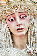 Besamanos de María Santísima del Rosario en sus Misterios Dolorosos (Iglesia de Sagrario de la Santa Cruz (Catedral Vieja) - Cádiz). 10 de octubre de 2014