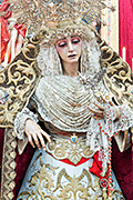 Besamanos de María Santísima del Rosario en sus Misterios Dolorosos (Iglesia de Sagrario de la Santa Cruz (Catedral Vieja) - Cádiz). 10 de octubre de 2014