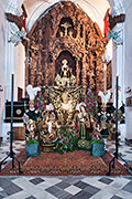 Besapiés del Santísimo Cristo del Vera-Cruz (Iglesia del Hospital de San Juan de Dios) (Arcos de la Frontera - Cádiz). Domingo de Ramos, 13 de abril de 2014