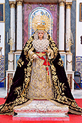 Besamanos de María Santísima de los Dolores (Iglesia de Nuestra Señora de la O - Chipiona (Cádiz). 15 de agosto de 2014