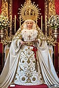 Besamanos de María Santísima de la Soledad (Capilla del Santísimo Cristo de las Misericordias - Chipiona (Cádiz). 15 de agosto de 2014