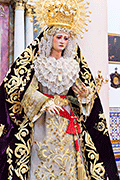 Besamanos de María Santísima de los Dolores (Iglesia de Nuestra Señora de la O - Chipiona (Cádiz). 15 de agosto de 2014