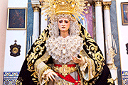Besamanos de María Santísima de los Dolores (Iglesia de Nuestra Señora de la O - Chipiona (Cádiz). 15 de agosto de 2014