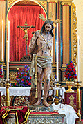 Besapiés del Santísimo Cristo de la Flagelación (Iglesia de San Joaquin) (El Puerto de Santa María (Cádiz). 9 de marzo de 2014.