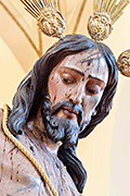Besapiés del Santísimo Cristo de la Flagelación (Iglesia de San Joaquin) (El Puerto de Santa María (Cádiz). 9 de marzo de 2014.