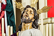 Besapiés de Nuestro Padre Jesús del Soberano Poder en su Prendimiento (Basílica de Santa María de la Asunción) (Arcos de la Frontera - Cádiz). 29 de marzo de 2014