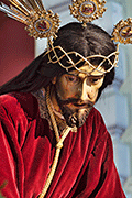 Besapiés de Nuestro Padre Jesús de los Afligidos (Capilla del Hospital de San Juan de Dios) (El Puerto de Santa María - Cádiz). Domingo de Pasión. 6 de abril de 2014