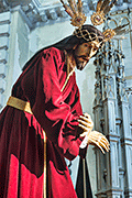 Besapiés de Nuestro Padre Jesús de los Afligidos (Capilla del Hospital de San Juan de Dios) (El Puerto de Santa María - Cádiz). Domingo de Pasión. 6 de abril de 2014