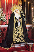 Besamanos de María Santísima del Dolor y Sacrificio (Iglesia Mayor Prioral) (El Puerto de Santa María - Cádiz). Viernes de Dolores, 11 de abril de 2014
