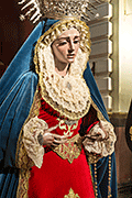 Besamanos de María Santísima del Rosario en sus Misterios Dolorosos (Capilla de Nuestro Padre Jesús de los Afligidos - El Puerto de Santa María (Cádiz) - 12 de octubre de 2014