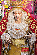 Besamanos de María Santísima del Dulce Nombre tras su Bendición el dia anterior (Bonanza - Sanlúcar de Barrameda)  (23 de febrero de 2014)