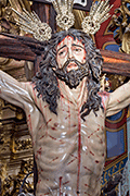 Besapiés del Santísimo Cristo de la Sed (Iglesia de Nuestra Señora de la O) (Sanlúcar de Barrameda - Cádiz). Domingo de Pasión. 6 de abril de 2014
