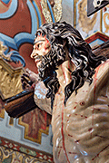 Besapiés del Santísimo Cristo de la Sed (Iglesia de Nuestra Señora de la O) (Sanlúcar de Barrameda - Cádiz). Domingo de Pasión. 6 de abril de 2014