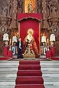 Besamanos de María Santísima de la Paz (Iglesia de San Francisco) (Sanlúcar de Barrameda - Cádiz). Domingo de Pasión. 6 de abril de 2014