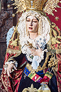 Besamanos de María Santísima de la Paz (Iglesia de San Francisco) (Sanlúcar de Barrameda - Cádiz). Domingo de Pasión. 6 de abril de 2014