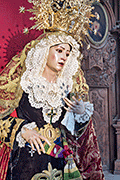 Besamanos de María Santísima de la Paz (Iglesia de San Francisco) (Sanlúcar de Barrameda - Cádiz). Domingo de Pasión. 6 de abril de 2014
