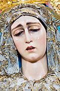 Besamanos de María Santísima de la Esperanza (Iglesia de San Nicolás de Bari) (Sanlúcar de Barrameda - Cádiz). Domingo de Pasión. 6 de abril de 2014