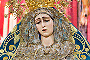 Besamanos de María Santísima de la Esperanza (Iglesia de San Nicolás de Bari) (Sanlúcar de Barrameda - Cádiz). Domingo de Pasión. 6 de abril de 2014