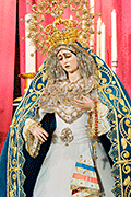 Besamanos de María Santísima de la Esperanza (Iglesia de San Nicolás de Bari) (Sanlúcar de Barrameda - Cádiz). Domingo de Pasión. 6 de abril de 2014