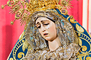Besamanos de María Santísima de la Esperanza (Iglesia de San Nicolás de Bari) (Sanlúcar de Barrameda - Cádiz). Domingo de Pasión. 6 de abril de 2014