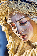 Besamanos de Nuestra Señora de las Angustias (Iglesia de Nuestra Señora del Carmen) (Sanlúcar de Barrameda - Cádiz). Viernes de Dolores, 11 de abril de 2014