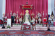 Besamanos de María Santísima de los Desamparados, con motivo de su Bendición el día anterior (Iglesia de Nuestra Señora de los Ángeles y San Sebastián Mártir) (Sanlúcar de Barrameda - Cádiz). 25 de mayo de 2014