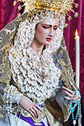 Besamanos de María Santísima de los Desamparados, con motivo de su Bendición el día anterior (Iglesia de Nuestra Señora de los Ángeles y San Sebastián Mártir) (Sanlúcar de Barrameda - Cádiz). 25 de mayo de 2014