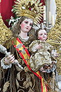 Besamanos de Nuestra Señora del Carmen (Capilla de Nuestra Señora del Carmen "La Capillita") (Sanlúcar de Barrameda - Cádiz). 16 de julio de 2014