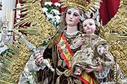 Besamanos de Nuestra Señora del Carmen (Capilla de Nuestra Señora del Carmen "La Capillita") (Sanlúcar de Barrameda - Cádiz). 16 de julio de 2014