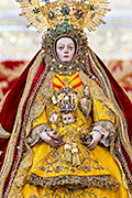 Besamanos de Nuestra Señora de la Caridad coronada, Patrona de Sanlúcar de Barrameda (Basílica Menor de Nuestra Señora de la Caridad coronada) (Sanlúcar de Barrameda - Cádiz). 31 de julio y 1 de agosto de 2014