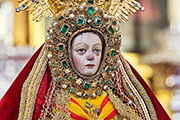 Besamanos de Nuestra Señora de la Caridad coronada, Patrona de Sanlúcar de Barrameda (Basílica Menor de Nuestra Señora de la Caridad coronada) (Sanlúcar de Barrameda - Cádiz). 31 de julio y 1 de agosto de 2014