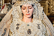 Besamanos de Nuestra Señora de Guadalupe (Iglesia de Nuestra Señora del Carmen) (Sanlúcar de Barrameda - Cádiz). 12 de diciembre de 2013