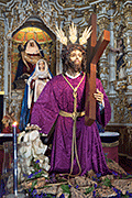 Besapies de Nuestro Padre Jesús de la Salud en sus Tres Caídas (Capilla de San Juan Bautista (La Caridad) (Rota (Cádiz). 7 de marzo de 2014.